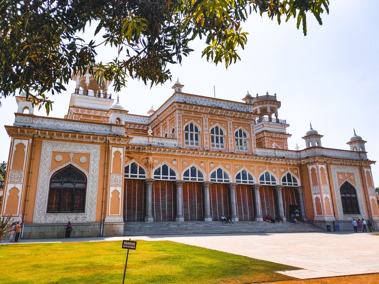 Majestic view of Chowmahalla Palace in Hyderabad, showcasing its stunning historical architecture.